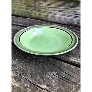 vintage Nasco stone ware Lime Glow stoneware Cereal Bowl green Japan dinner